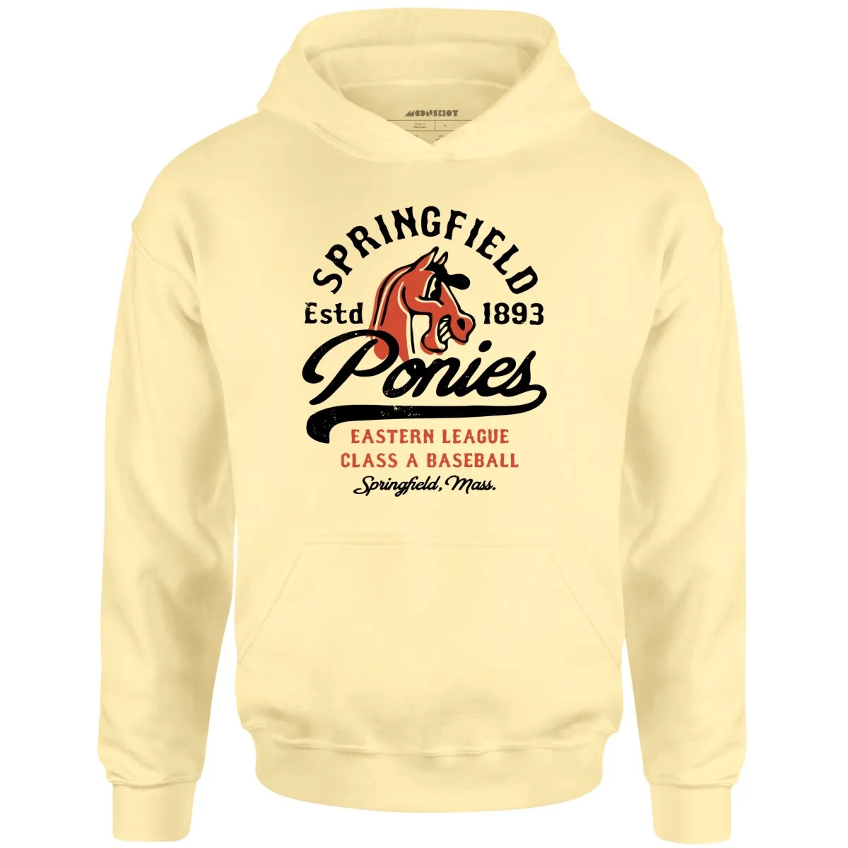 Springfield Ponies - Massachusetts - Vintage Defunct Baseball Teams - Unisex Hoodie