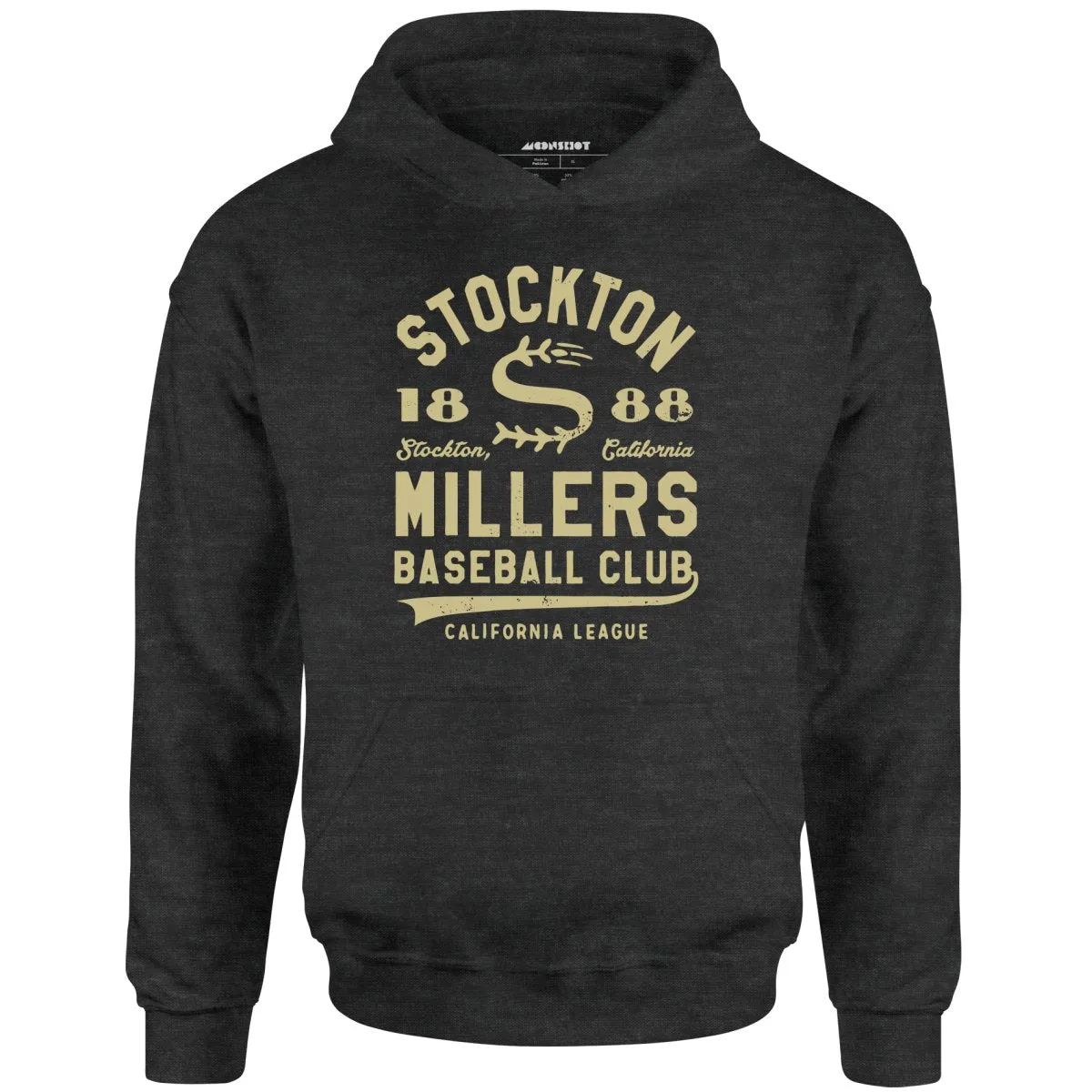 Stockton Millers - California - Vintage Defunct Baseball Teams - Unisex Hoodie