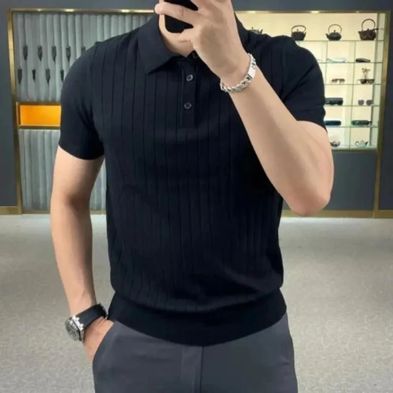 Summer Streetwear Fashion Men Polo T-Shirts