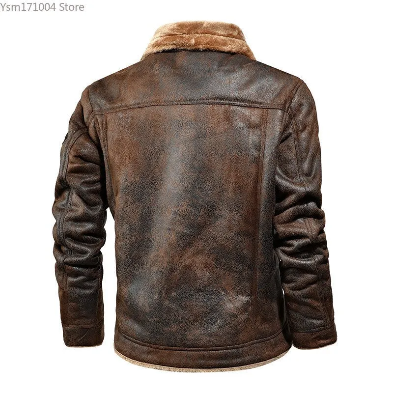 Trendy 2023 Men's Autumn Thick Leather Jacket