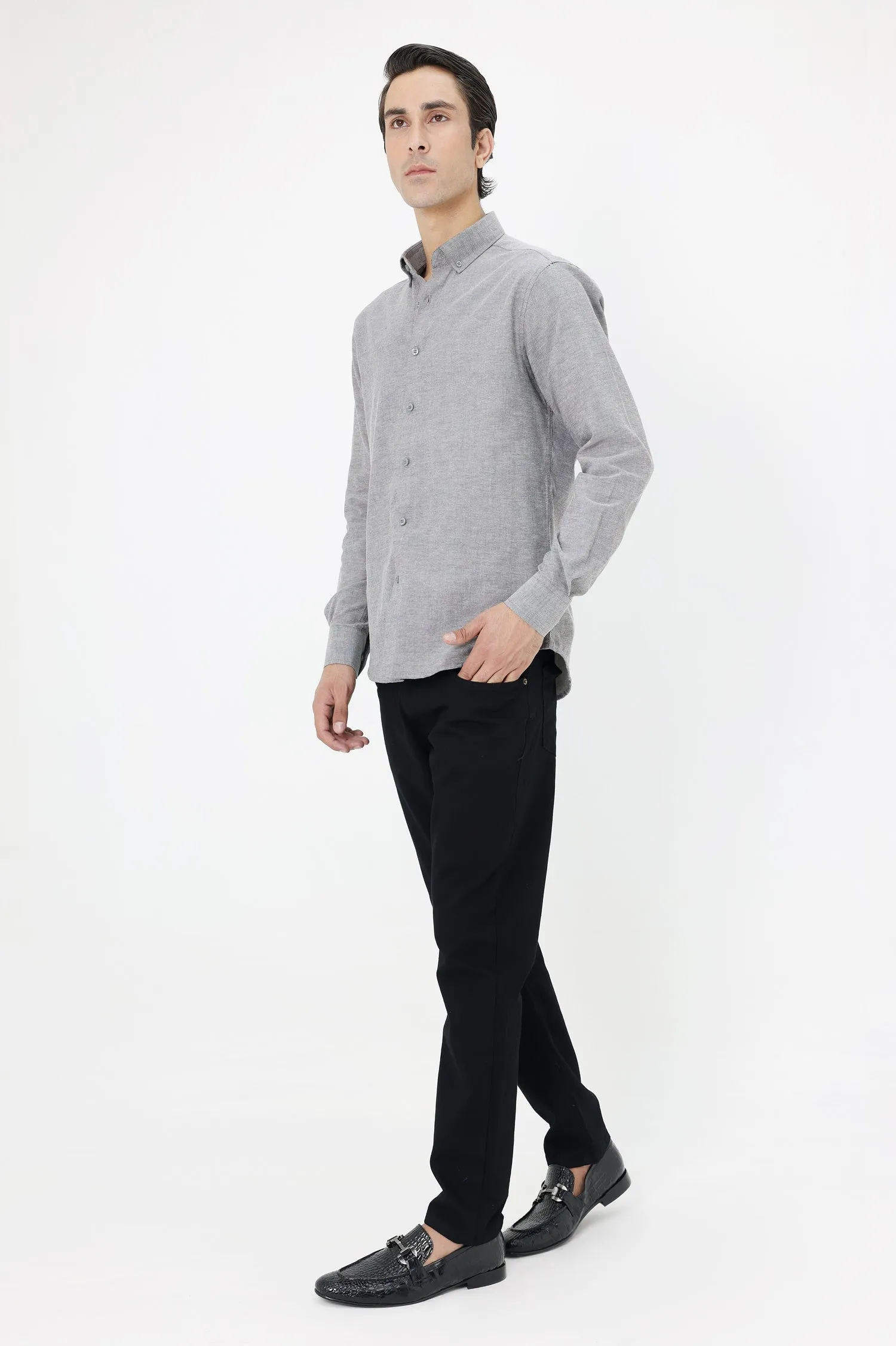 URBAN EDGE MEN'S SHIRT-GREY