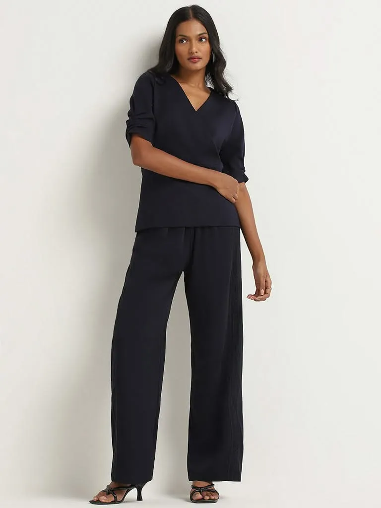 Wardrobe Navy Plain Top