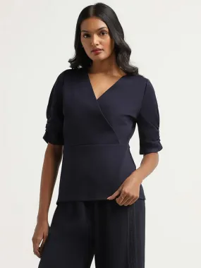 Wardrobe Navy Plain Top