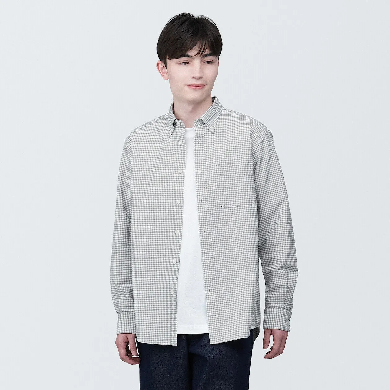 Washed Oxford Long Sleeve Shirt