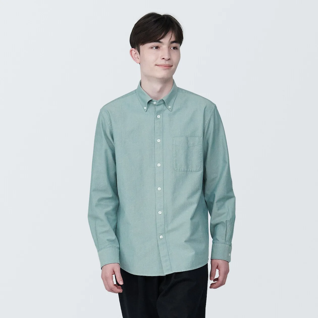 Washed Oxford Long Sleeve Shirt