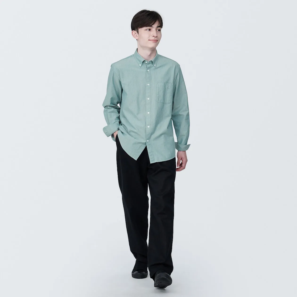 Washed Oxford Long Sleeve Shirt