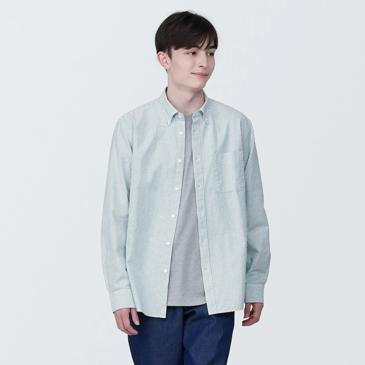 Washed Oxford Long Sleeve Shirt