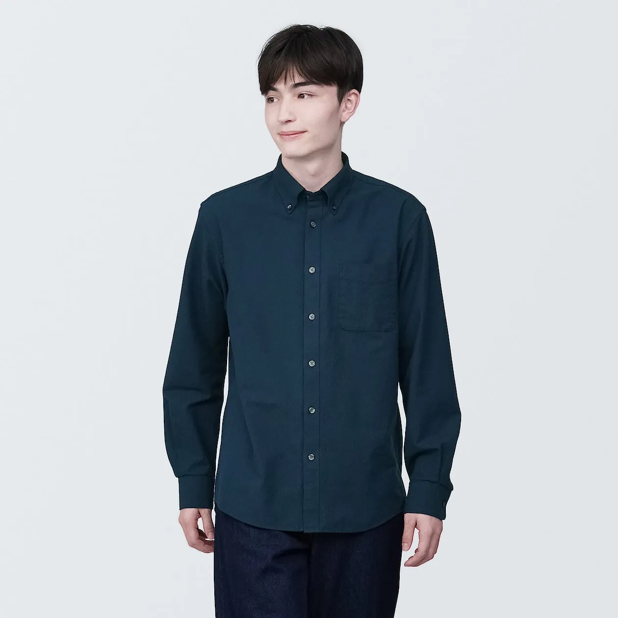 Washed Oxford Long Sleeve Shirt