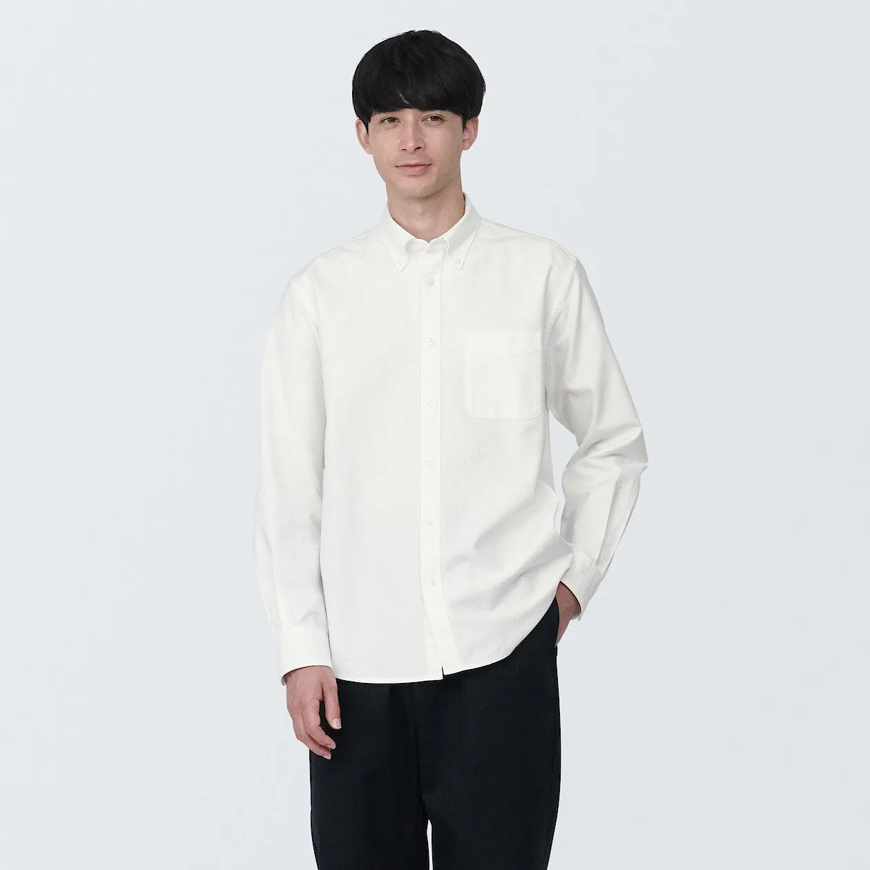 Washed Oxford Long Sleeve Shirt