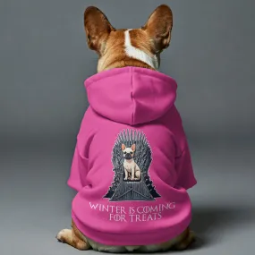 Winter is Coming… for Treats - Personalized French Bulldog Hoodies with Funny Quotes – Stylish, Cozy, and Premium 100% Cotton