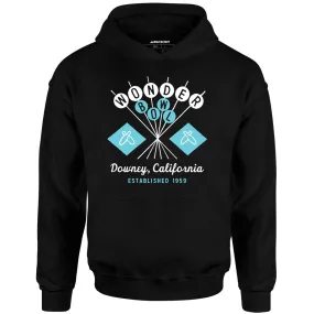 Wonder Bowl - Downey, CA - Vintage Bowling Alley - Unisex Hoodie