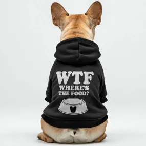 WTF (Wheres the Food?) - Personalized French Bulldog Hoodies with Funny Quotes – Stylish, Cozy, and Premium 100% Cotton