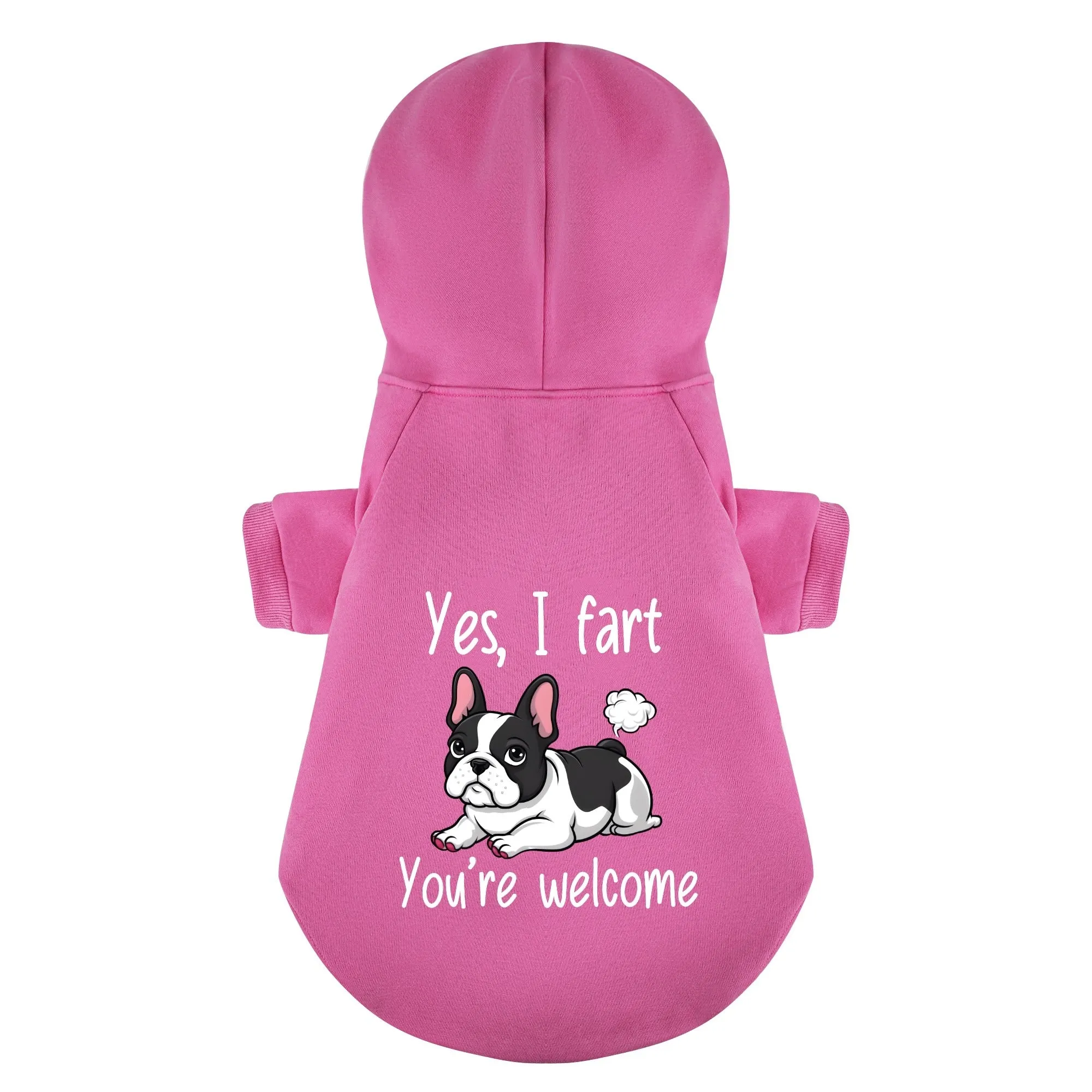 Yes, I fart. You’re welcome - Personalized French Bulldog Hoodies with Funny Quotes – Stylish, Cozy, and Premium 100% Cotton